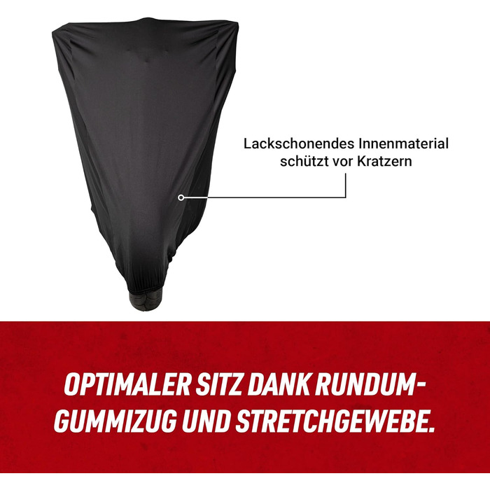 Чохол для мотоцикла Louis Indoor (XL-XXL) — еластичний, дихаючий, стійкий до розривів та пилу, захисний