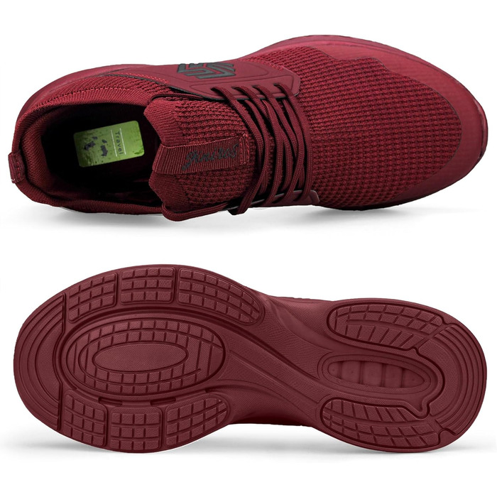 Кросівки Giniros для чоловіків: бігові, спортивні, тенісні, для прогулянок та фітнесу. Червоні, легкі, дихаючі (40 EU)