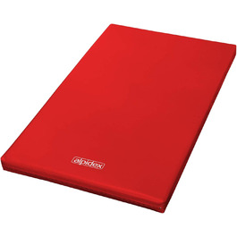 Гімнастичний мат ALPIDEX 200x120x8 см, м'який, з антиковзаючим дном, червоний