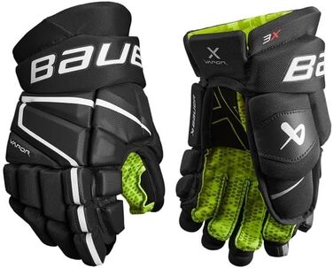 Хокейні рукавички Bauer Vapor 3X Junior 10 дюймів чорні/білі
