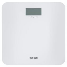 Becken цифрова вага для ванної, 150 кг, скляна платформа, дисплей, ультратонкий дизайн