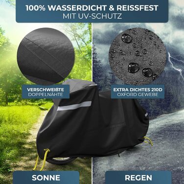 Водонепроникний чохол для велосипеда Xcelenze з відбивачами, міцний та з UV-захистом (XXL, для 2 велосипедів)