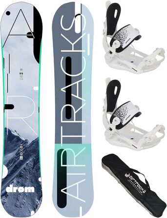 Жіночий комплект для сноуборду AIRTRACKS Drom Lady Rocker + кріплення Master W Fastec + сумка, 140 см