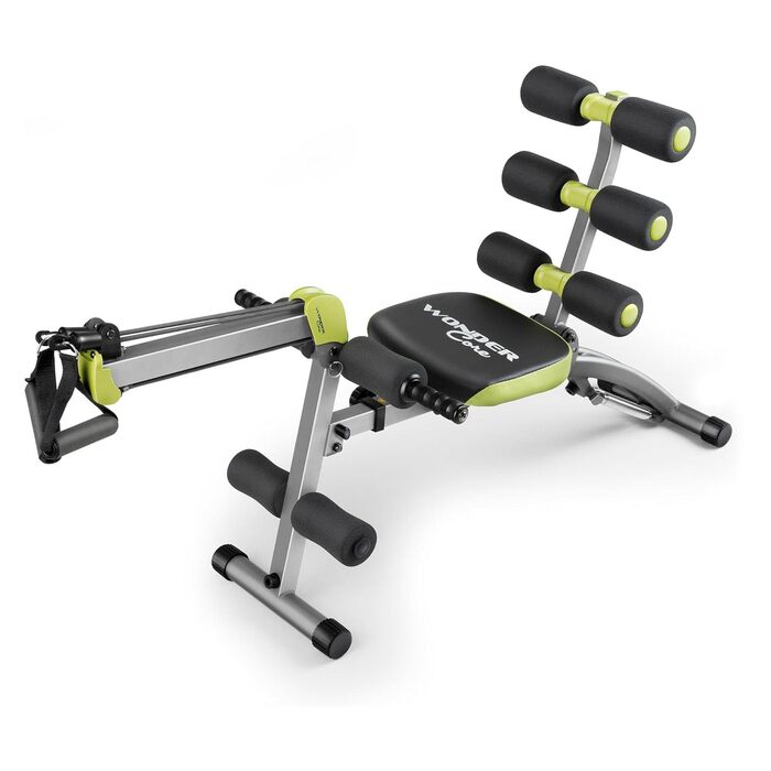 Wonder Core - лавка для пресу, тренажер для вправ на прес, регульована лавка для дому, стул для тренувань