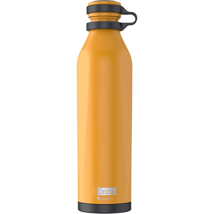 Термобутилка IDRINK® b-evo з трьома стінками, нержавіюча сталь, подвійна кришка, 500 мл