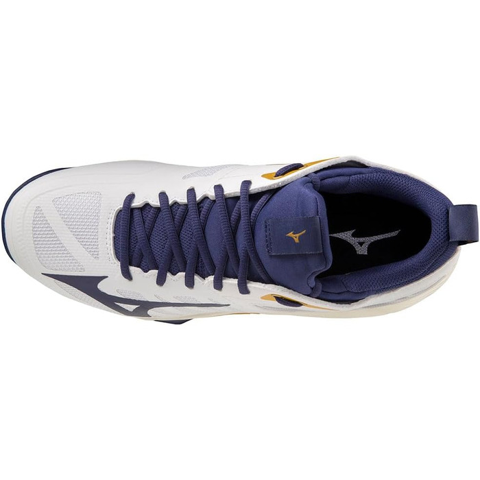 Волейбольне взуття Mizuno Wellenmaße 50 EU White Blueribbon Mp Gold