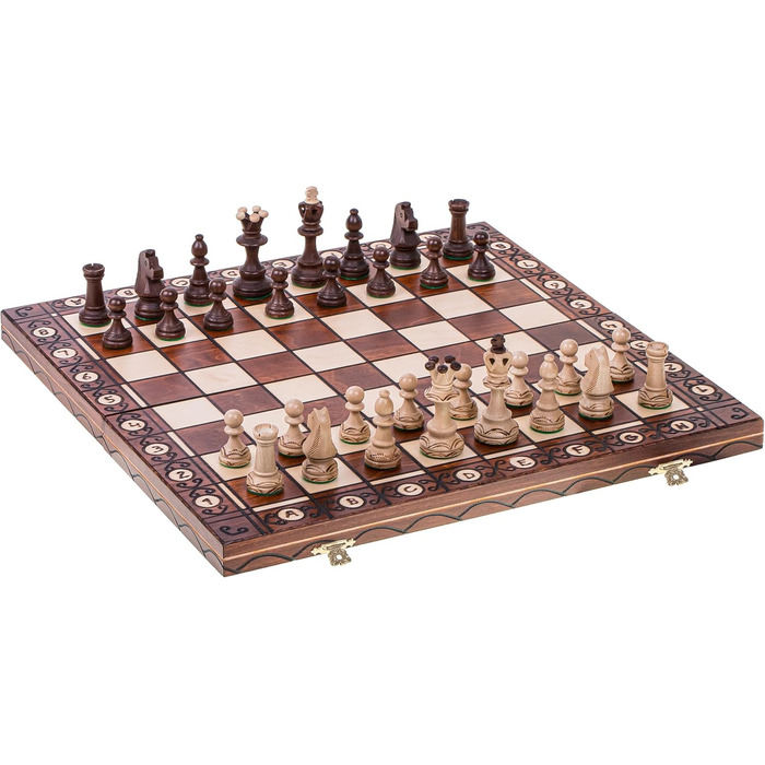 Шахи Consul з дерев'яною дошкою 48x48 см, фігури з дерева