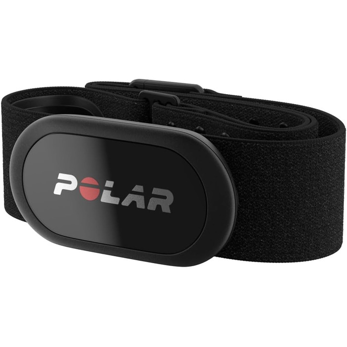 Polar H10 HF-Sensor: пульсометр з ANT+ та Bluetooth, точність ЕКГ, вимірювання ВР, водонепроникність, знімний ремінець, комфортна посадка, акумулятор, сумісність зі спортом та фітнес-тренажерами (Чорний, XS-S)