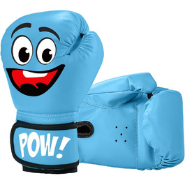 Дитячі боксерські рукавички, 4oz, для спарингу, тренувань, MMA, Муай Тай, кікбоксингу та бойових мистецтв, блакитні