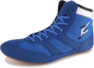 Взуття для боротьби, боксерські туфлі, гумова підошва, чоловічі та жіночі, дитячі, розмір 41 EU, блакитні