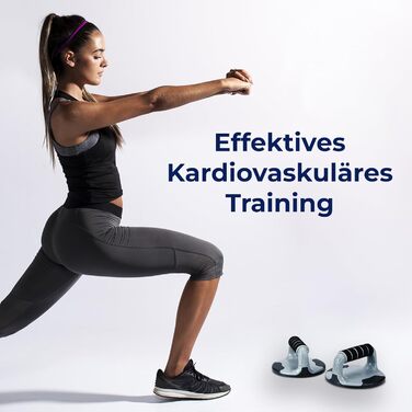 Стойка для віджимань ResultSport Power-Push-Up з м'якими ручками (чорний) для чоловіків та жінок, тренування грудей