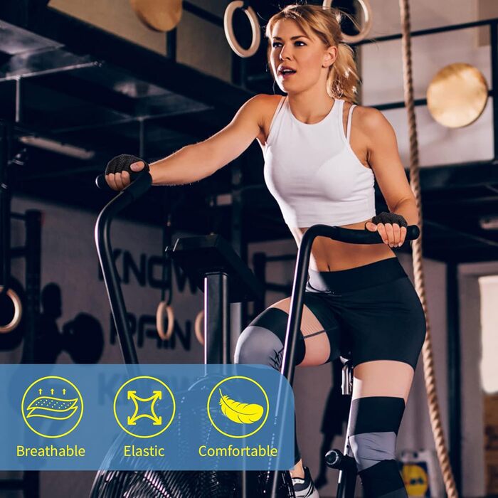 Фитнес рукавички MELLIEX: спортивні рукавички для тренувань, важкої атлетики, велоспорту, залу та кросфіту. Чорний, розмір M