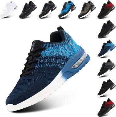 Кросівки для бігу Hitmars: чоловічі та жіночі, спортивні, для тенісу, фітнесу, бігу та джогінгу. Легкі, білі, чорні, сині. Розміри EU 36-48 (44 EU)