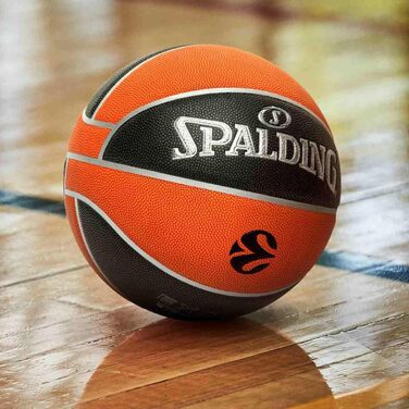 Баскетбольний м'яч Spalding 77101Z, розмір 7, чорний/помаранчевий