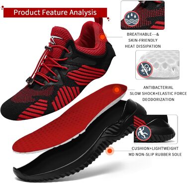 Дитячі кросівки VITIKE для хлопчиків та дівчаток, 37 EU, рожево-чорні