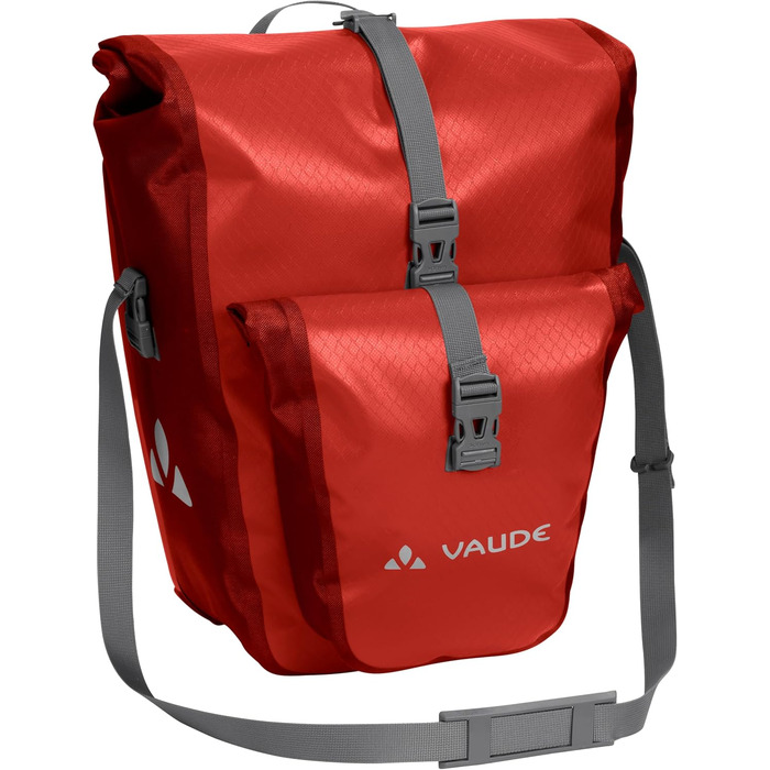 Велосипедна сумка на багажник VAUDE Aqua Back Plus 25 л, водонепроникна, для заднього колеса, легке кріплення, вироблено в Німеччині, Lava