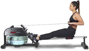 Водний веслувальний тренажер CARE FITNESS Skipper SP для дому з LCD-дисплеєм, складаний ергономічний водяний гребний тренажер