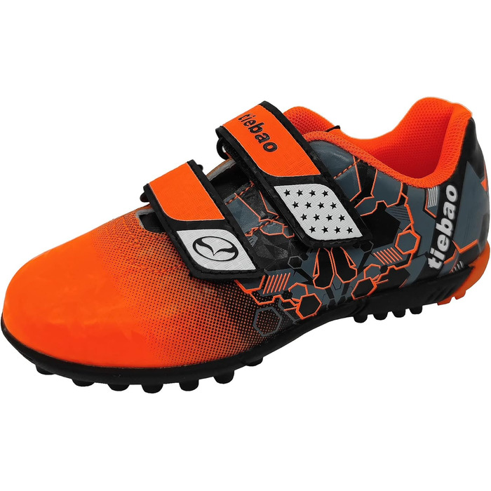 Дитячі футбольні бутси для гри на твердих поверхнях, розмір 25-37, помаранчеві