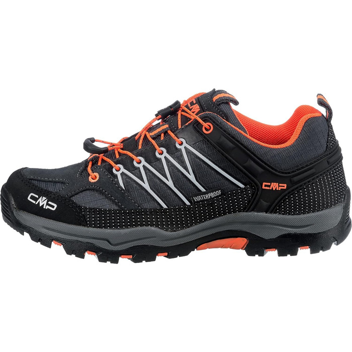 CMP Rigel Low Trekking Wp Черевики для трекінгу, Antracite-Flash Orange, 36 EU, 3Q54554