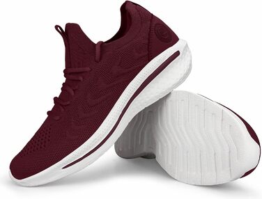 Жіночі кросівки для бігу та фітнесу. Легкі, дихаючі, з неслизькою підошвою. Колір: бордовий, розмір EU 42