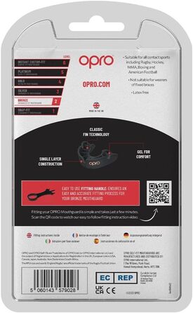 Захист зубів OPRO Bronze – для боксу, єдиноборств, MMA, дітей та дорослих – самоадаптуюча капу, хокей, кікбоксинг, регбі – гарантія стоматолога (Блакитний, дитячий (до 10 років))