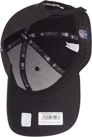Кепка New Era 9Forty Adjustable NFL Miami Dolphins - чорно-біла, універсальний розмір