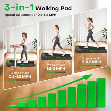 Walking Pad FOUSAE: біговий килимок для дому з нахилом 9% та 12 HIIT-програмами (до 150 кг)
