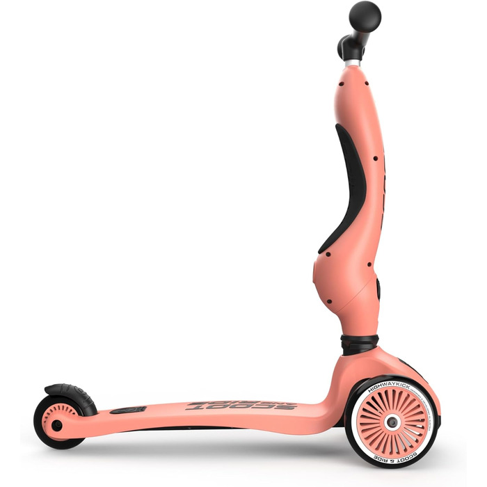 Kickboard Highway Kick 1 Scoot & Ride 2-в-1 з сидінням - персиковий колір, універсальний розмір