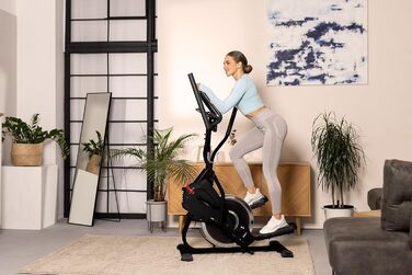 Крос-степпер Hop-Sport HS-400B Icon для дому, 2-в-1: орбітрек і степпер з тренувальним комп'ютером, інноваційний тренажер