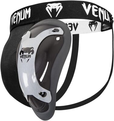 Захист паху Venum Challenger для дорослих, срібна серія