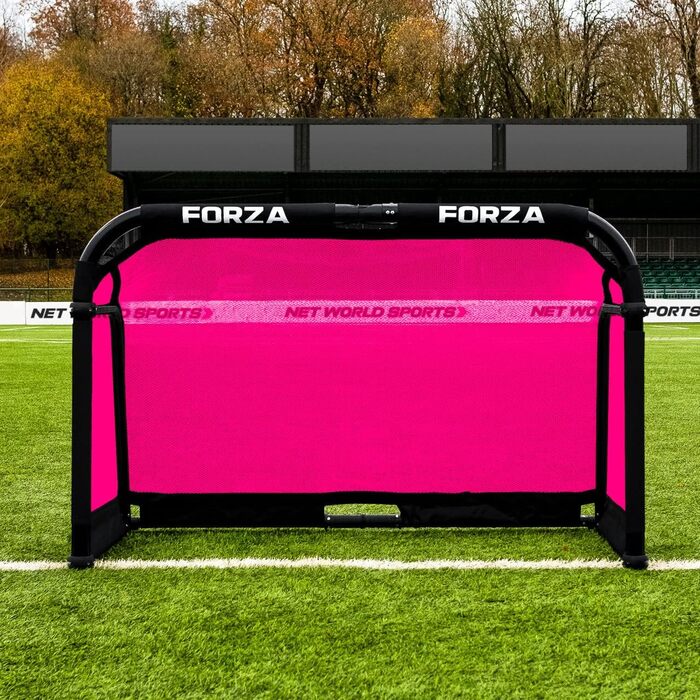 Ворота футбольні FORZA 1,2м x 0,76м, складані, з сумкою (рожевий)