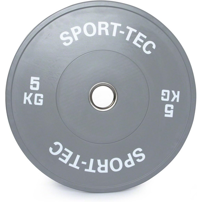 Олімпійський бампер-диск Sport-Tec 5 кг, Ø50 мм, сірий