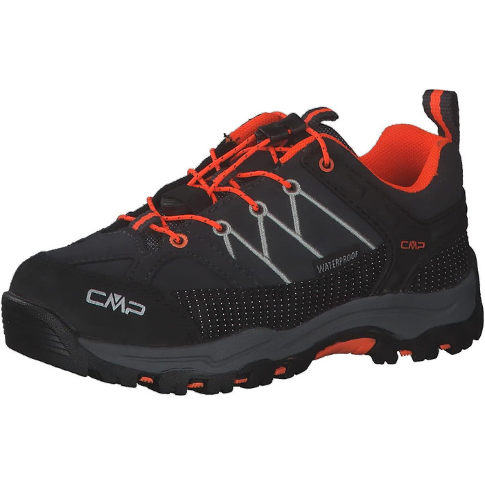 Дитячі трекінгові черевики CMP Rigel Low Wp для хлопчиків, Антрацит/Помаранчевий, 33 EU