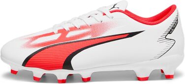 Дитячі футбольні бутси PUMA Ultra Play FG/AG Jr для футболу, 33 EU, білий/чорний/фіолетовий