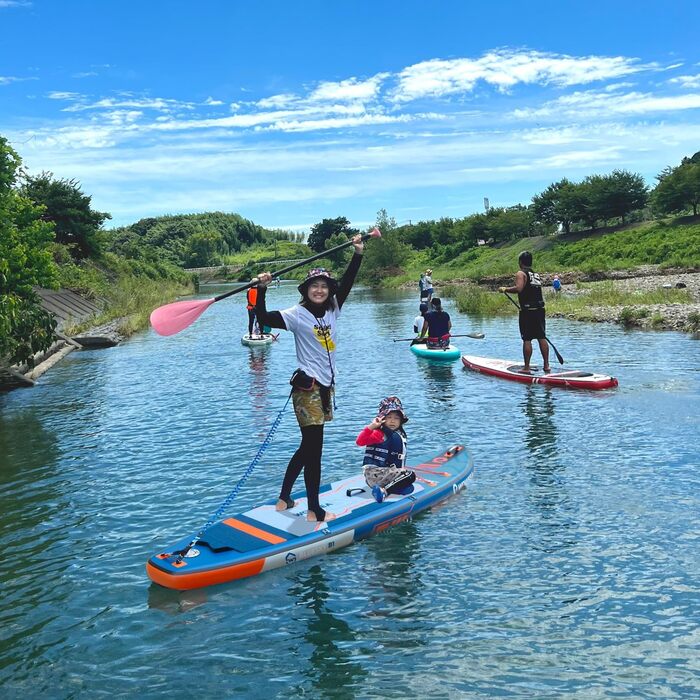 Надувний SUP-борд WOWSEA для SUP-серфінгу, йоги та відпочинку на воді. Розмір 335x81.5x15 см. Кольори: блакитний, помаранчевий