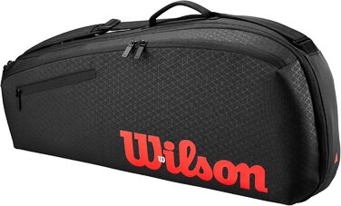 Сумка для тенісу Wilson Clash V3 Super Tour, чорно-інфрачервона, на 2 ракетки