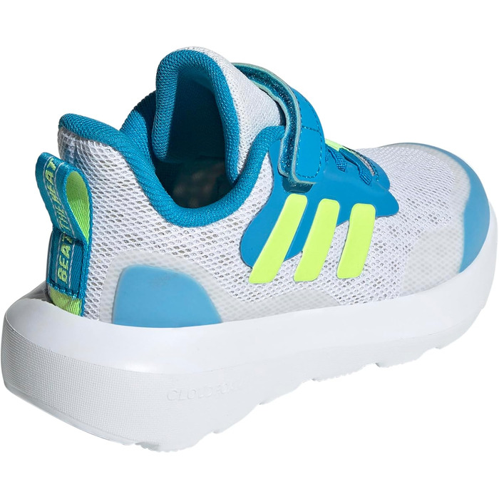 Кросівки для бігу adidas Fortarun Unisex (30.5 EU, темно-сірий, лимонний, світло-блакитний, сонячна батарея)