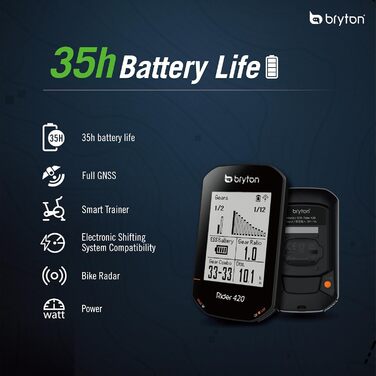 Велокомп'ютер Bryton Rider 420/15NEO з GPS, бездротовий