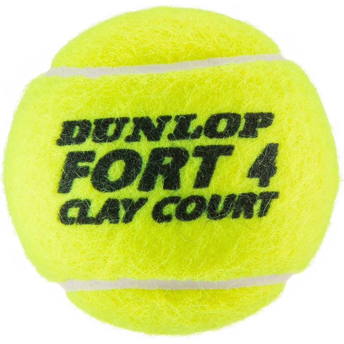 Тенісні м’ячі Dunlop Fort Clay Court для ґрунтових, трав'яних та твердих кортів, 2 упаковки по 4 штуки