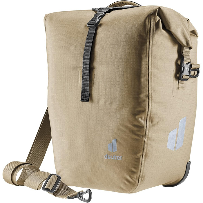 Велосипедна водонепроникна сумка на багажник Deuter Weybridge 25+5 л, бежевого кольору