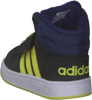 Кросівки Adidas Hoops Mid 2.0 для дітей та дорослих (21 EU, чорний/жовтий/синій)