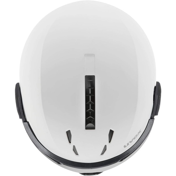 Лижний шолом uvex instinct visor з візором для жінок і чоловіків, біло-чорний матовий, розмір 56-58 см, індивідуальне регулювання