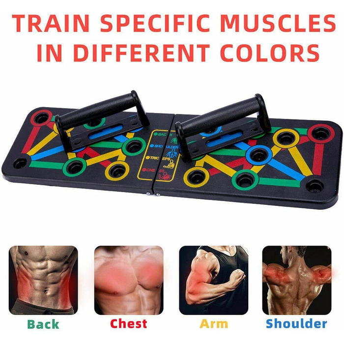 Дошка для віджимань True Face, 14-в-1, складана, для фітнесу, тренування м'язів, портативна