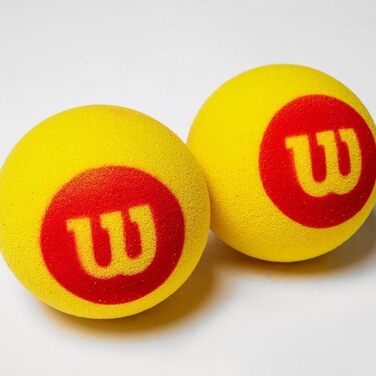 Пінопластові м'ячі Wilson Starter для тенісу, 3 або 6 шт, червоно-жовті, універсальні