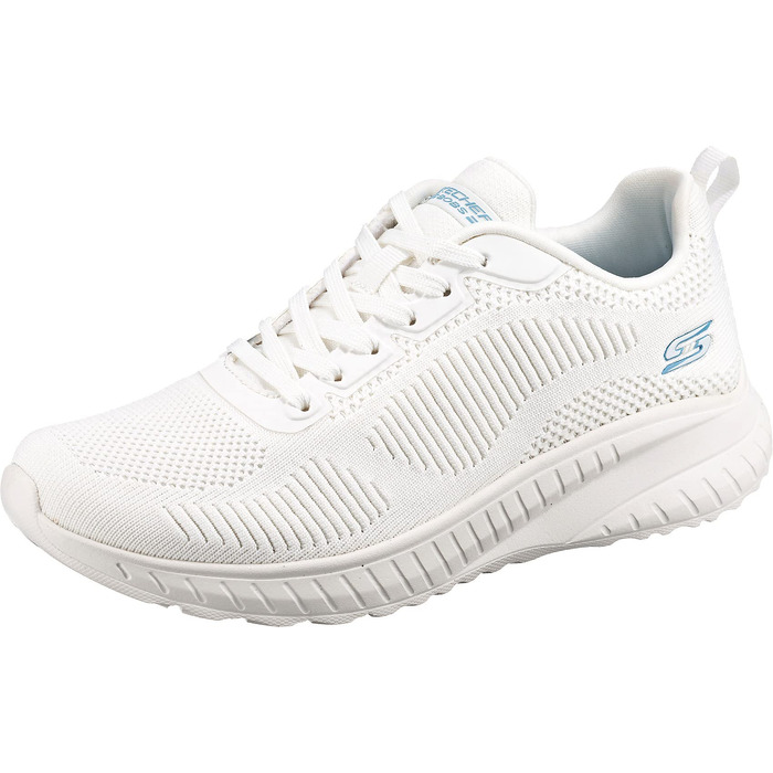 Жіночі кросівки Skechers Bobs Squad Chaos Face-Off, білого кольору, текстильні (Engineered Knit), розмір 38.5 EU