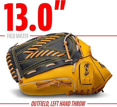 Рукавиця бейсбольна Franklin Sports Field Master (33 см, ліва рука, для правші)