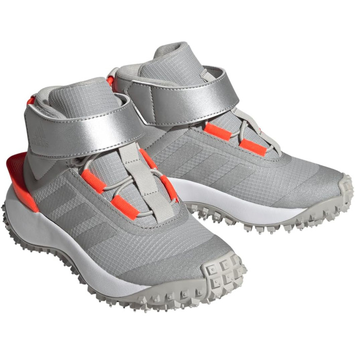 Дитячі кросівки adidas Fortatrail EL K - срібно-червоні (36 2/3 EU)