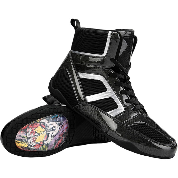 Боксерські рукавички для чоловіків та жінок, чорні, розмір 41 EU, професійні, з неслизькою гумовою підошвою