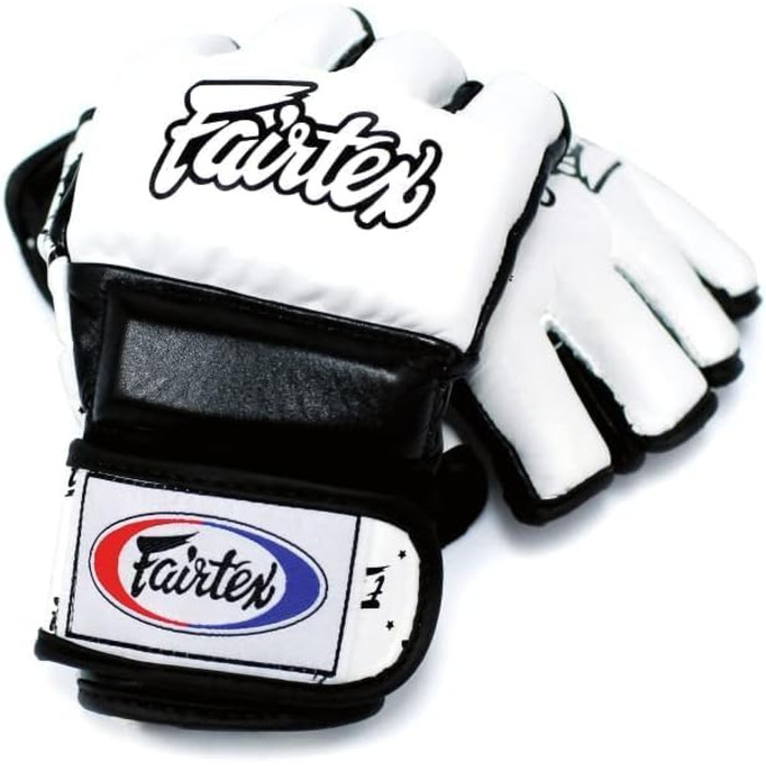 Рукавички для ММА Fairtex FGV17 Super Sparring Grappling XL, білі/чорні