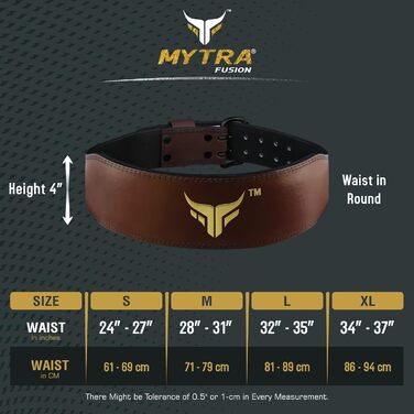 Пояс для важкої атлетики Mytra Fusion 4 дюйми – для тренувань, пауерліфтингу, підтримки спини, жіночий бодібілдинг